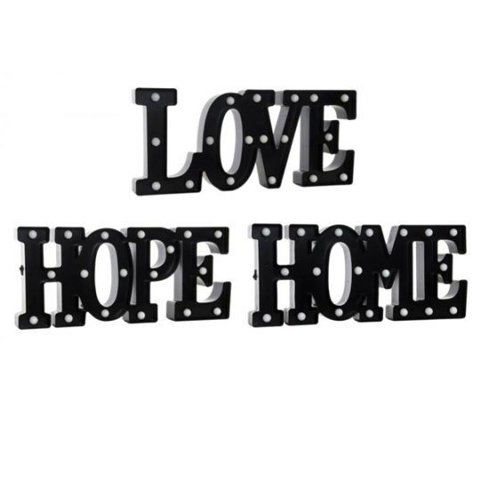 Cartel decorativo love hope home de Numashop