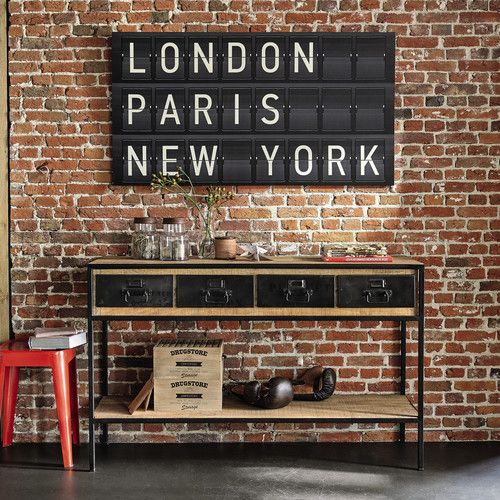 Elementos decorativos de estilo industrial