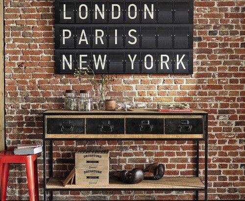 Decoración de estilo industrial.