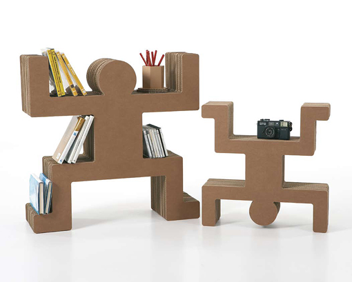 Estantería de cartón modular