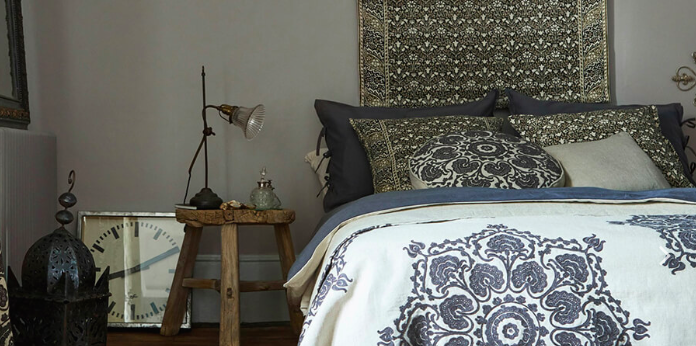 Tapiz en la actualidad con estampado de la marca Morris and Co.