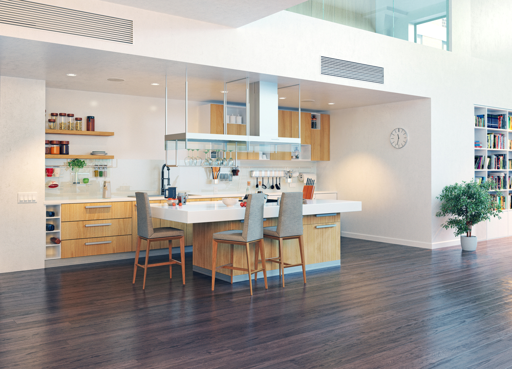 Cocina de madera al estilo nórdico