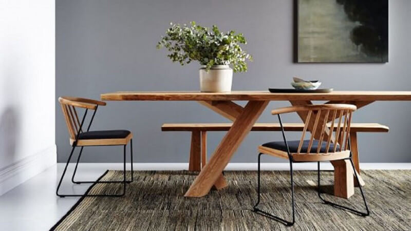 Mobiliario de estilo japandi.