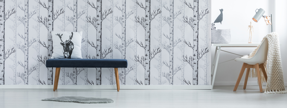 Papel de pared con árboles.