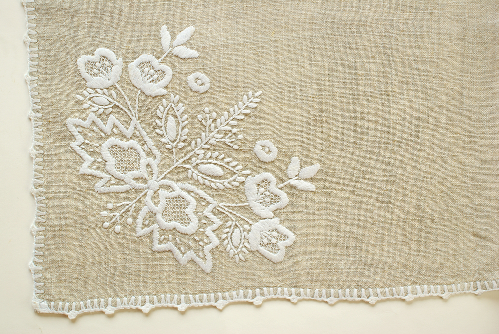 Servilletas bordadas.