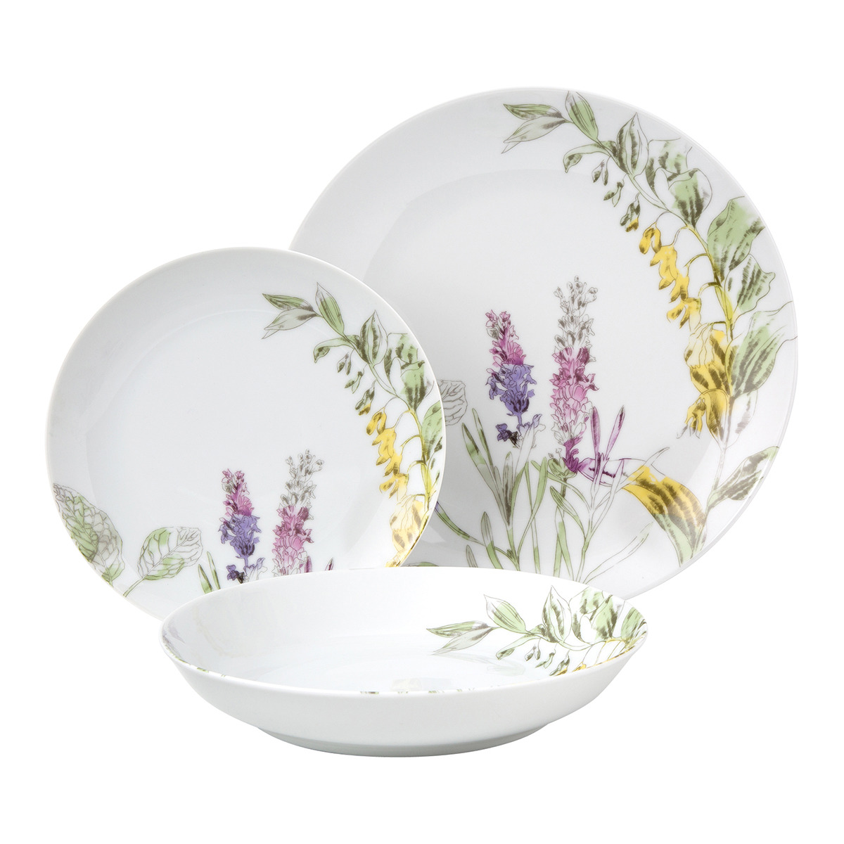 Vajilla primaveral de El Corte Inglés.