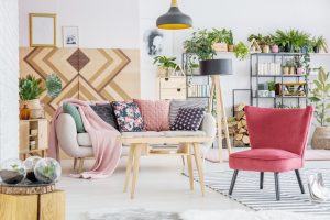 Usar toques rosas para una decoración femenina