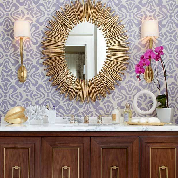 Espejos de sol para el baño.