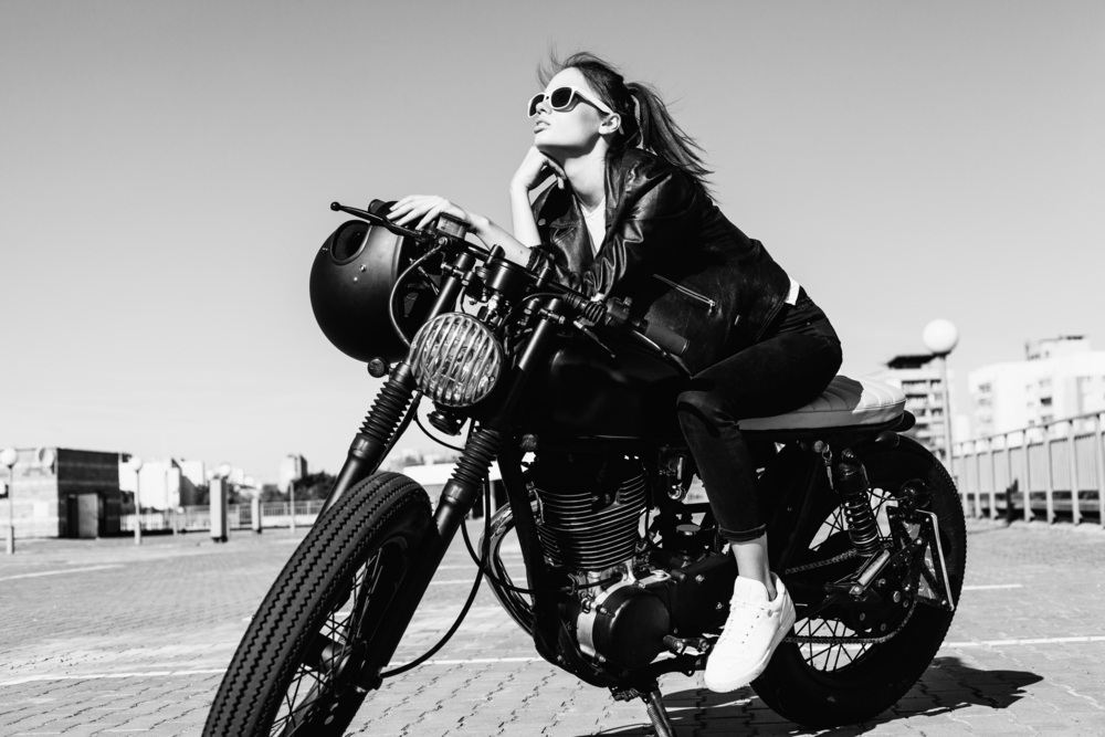 Fotografía en blanco y negro.