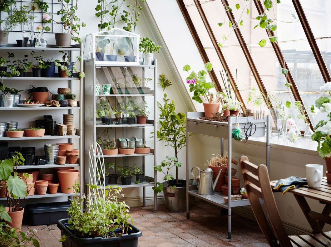 Idea de un jardín vertical.