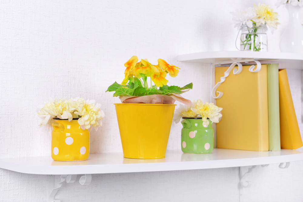 Objetos decorativos Primrose Yellow.