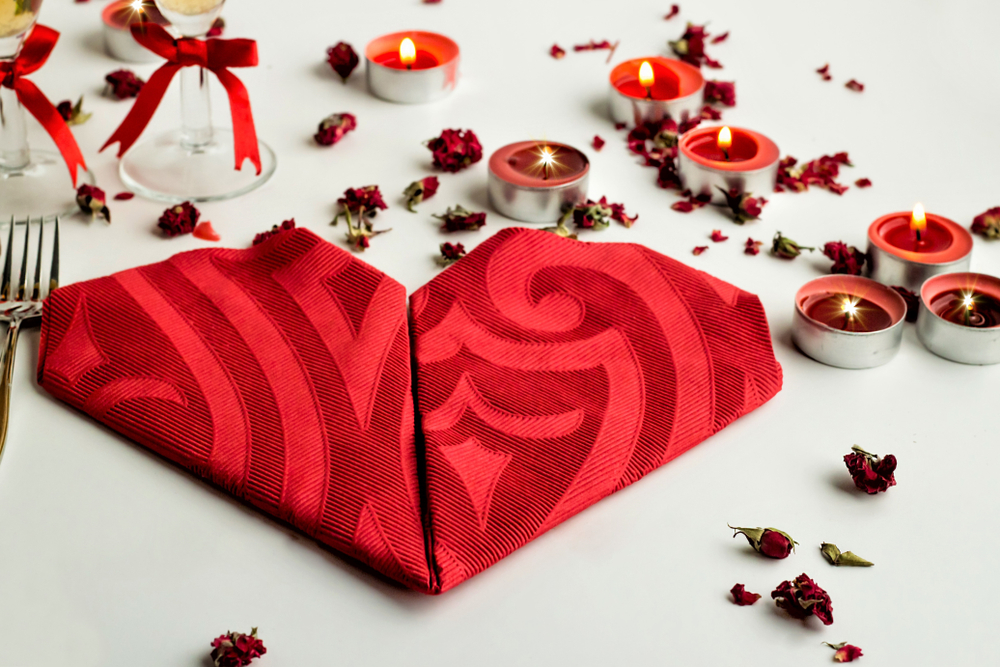 Hearts and petals are essential for getting that perfect romantic setting.