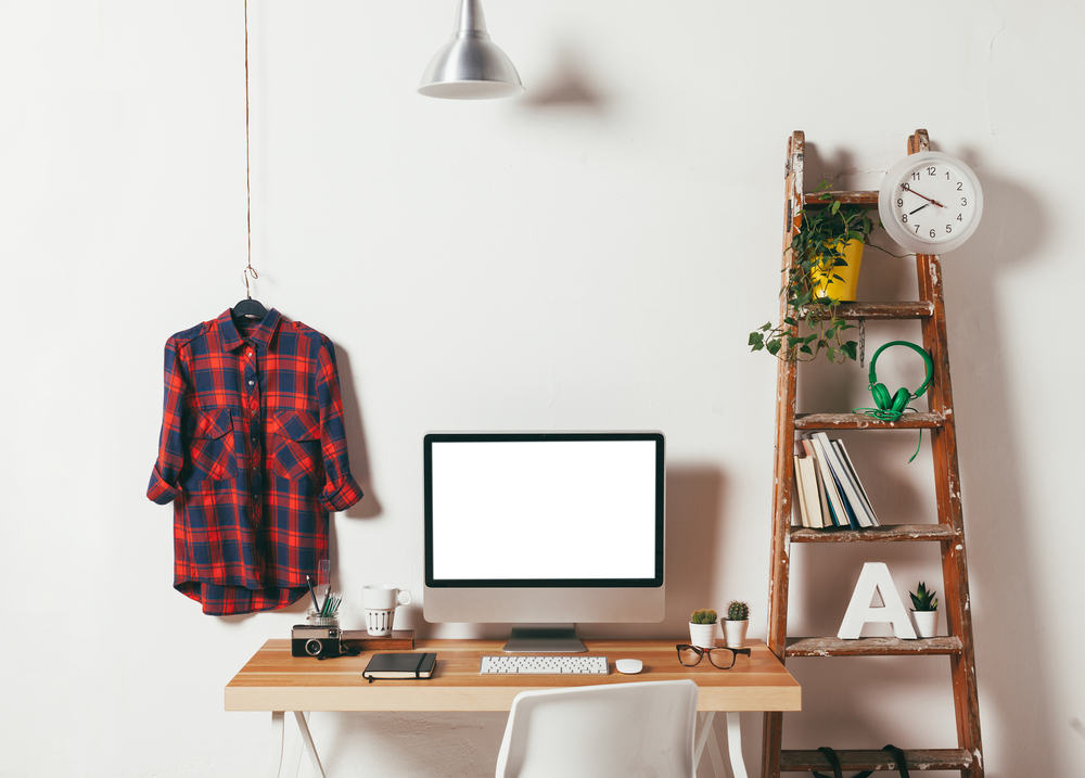 Escaleras decorativas para la zona de trabajo.