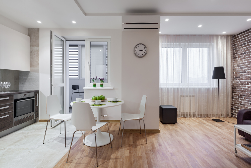 Cerramiento de cristal para el salón.