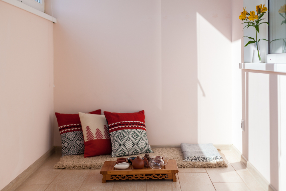 Suelo de cerámica para la terraza.