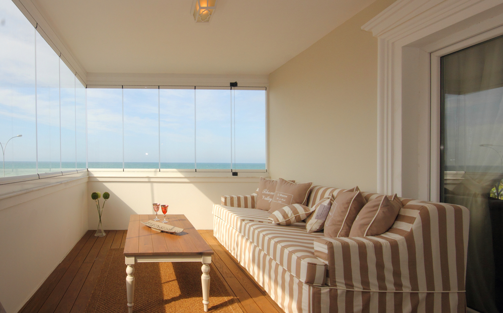 Terraza acristalada.