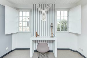 Decoración de paredes a rayas, el resultado te encantará
