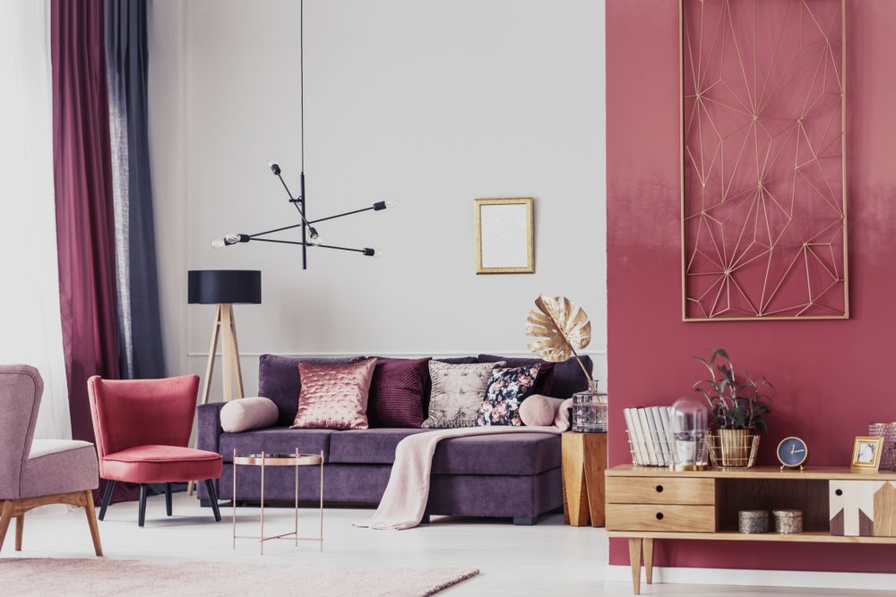 Atrévete con una habitación de color morado Atrévete con una habitación de color morado