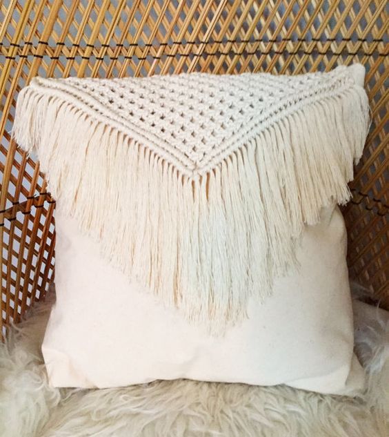 fringed cushion