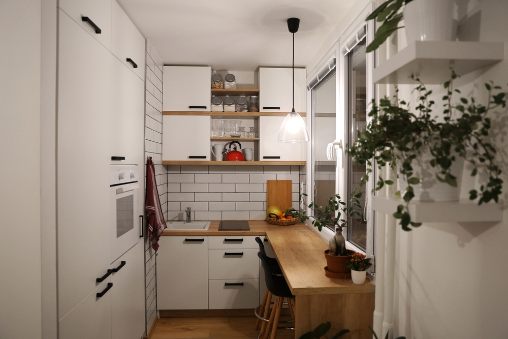 decora una minicasa en forma de L