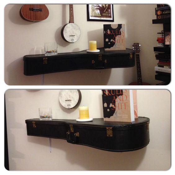 decorar con la funda de la guitarra