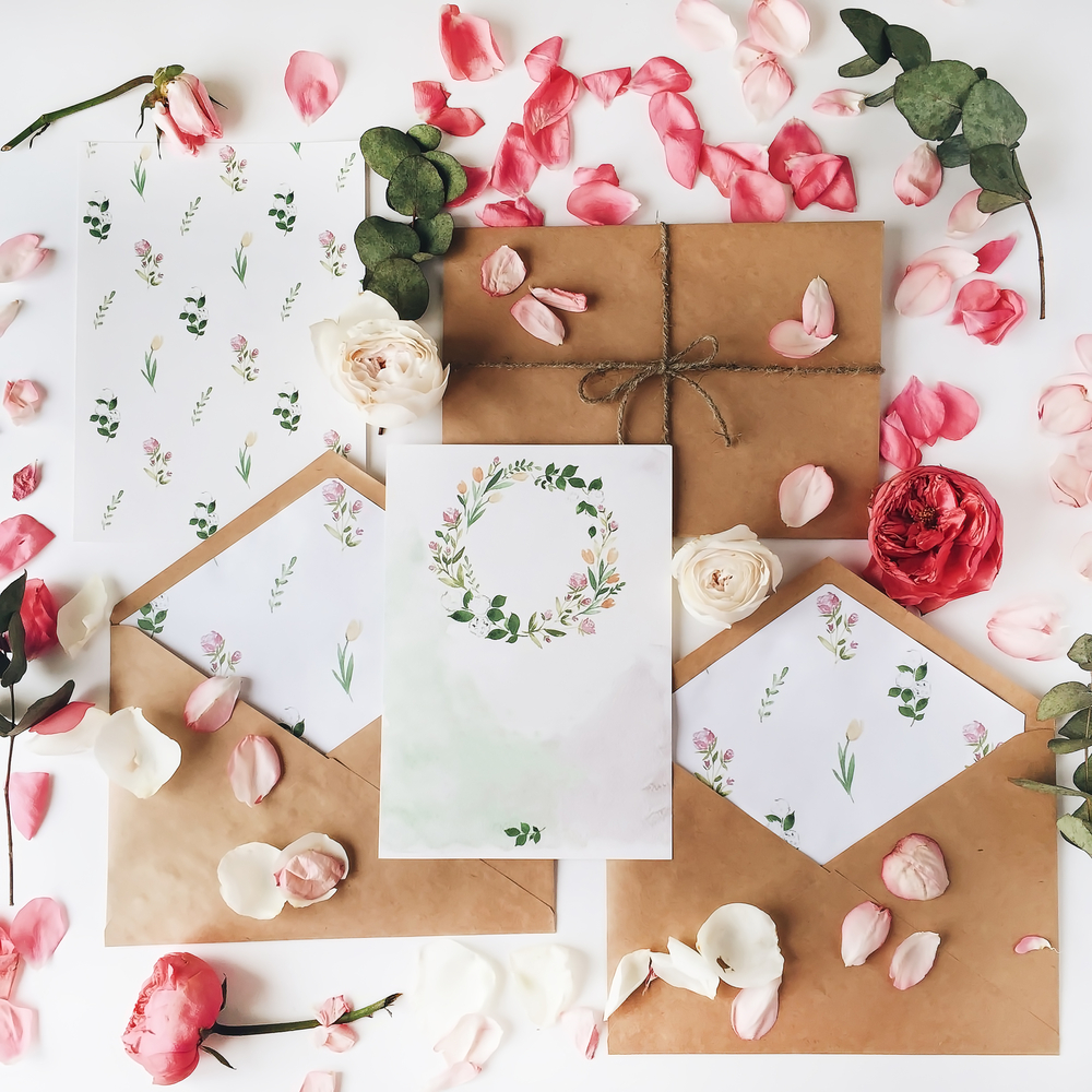 materiales para tarjetas de invitación