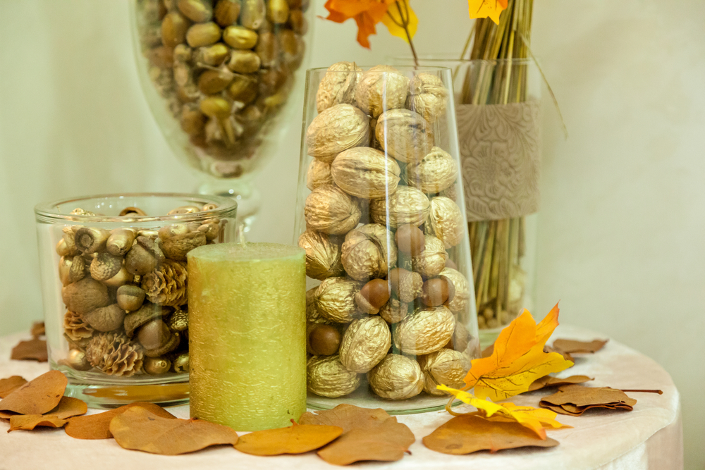 Centro de mesa otoñal.