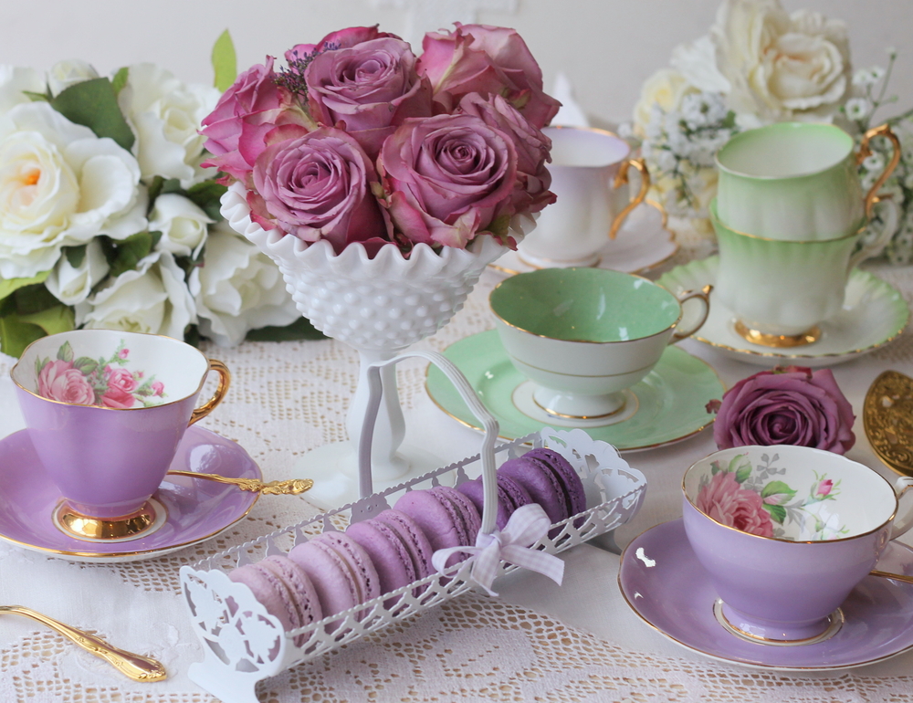 Decoración para tomar el té.