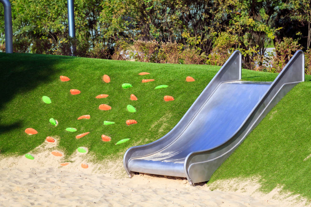 Zona de escalada para el jardín.