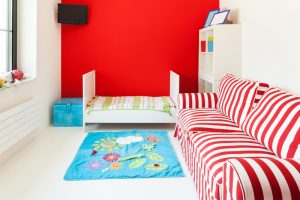 Habitaciones infantiles en color rojo