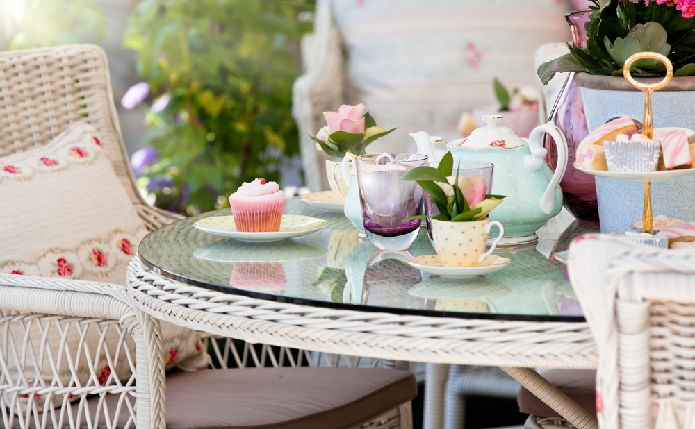 Mesa para tomar el té.