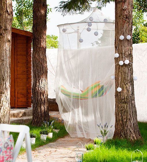 Mosquitera con luces.