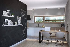 Paredes de pizarra cerca de tu comedor