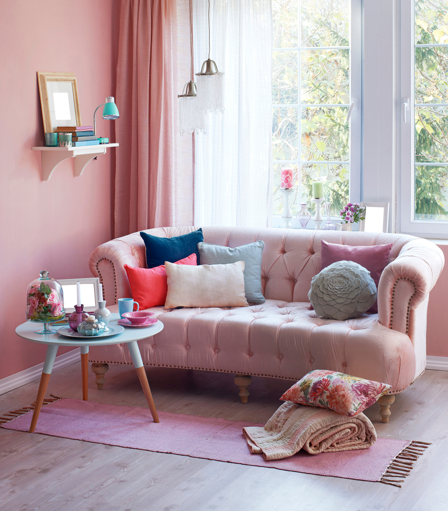 pink couch