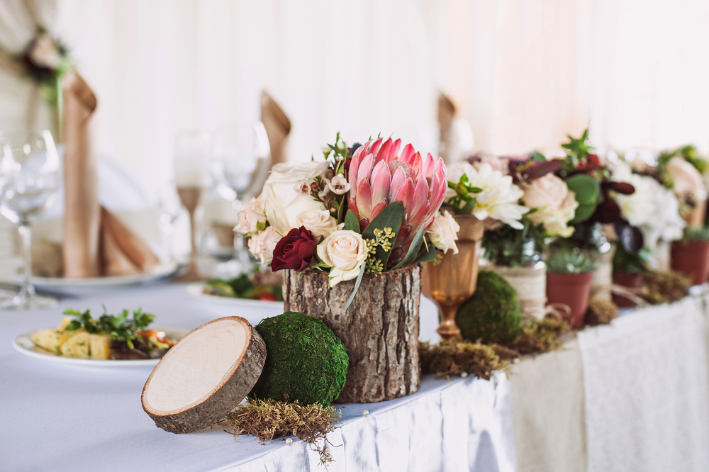 Arreglos florales vintage.