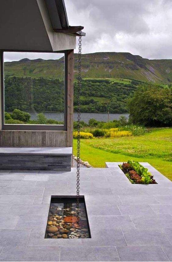 Las cadenas de lluvia son objetos prácticos.