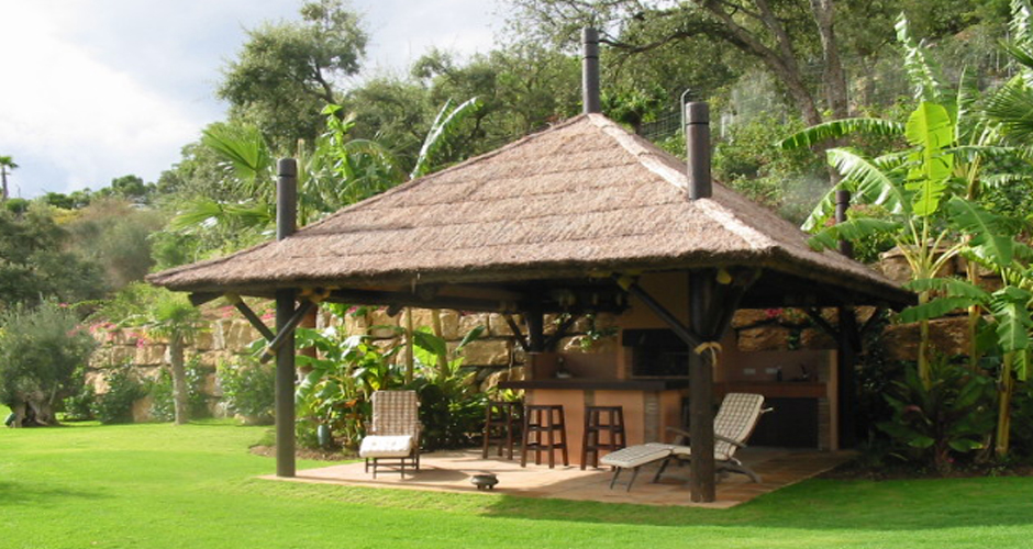 Chiringuito de madera.