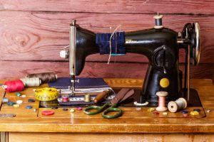 Máquinas de coser antiguas para decorar