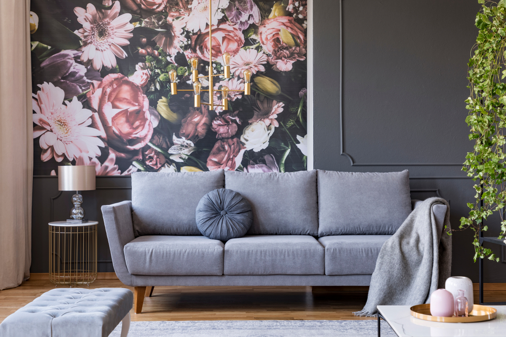 Pared de flores.