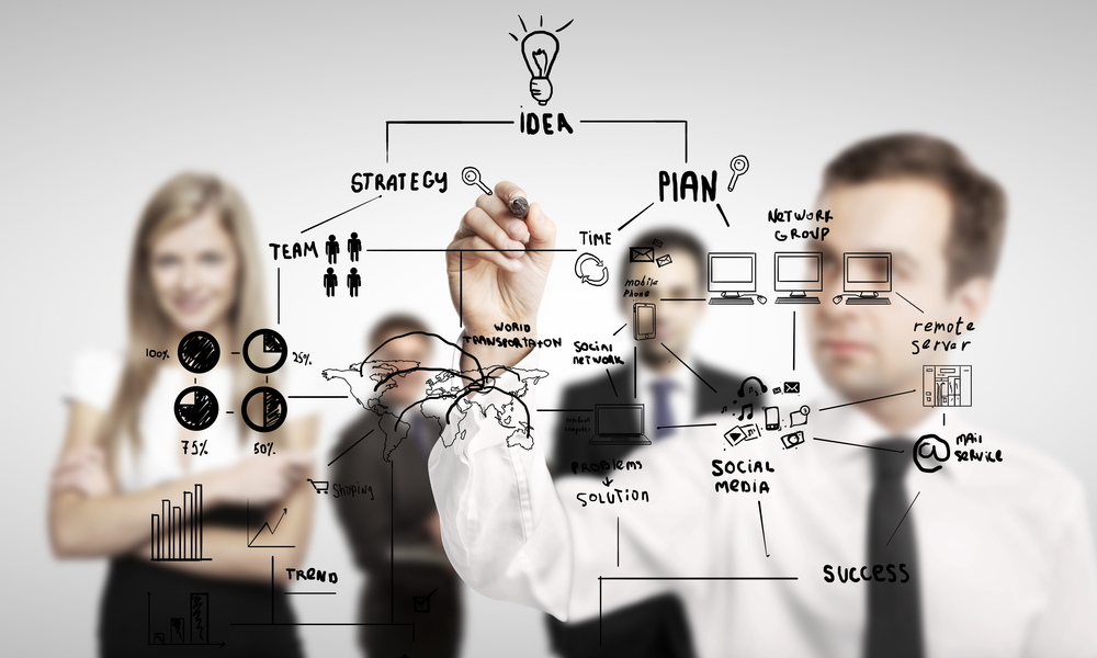 Pizarra de cristal fija.