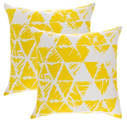 Triángulos amarillos.