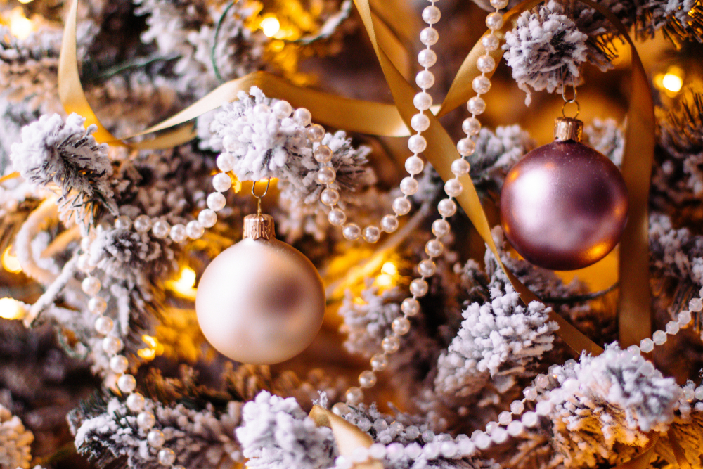 Decoración para la fiesta de Nochevieja.