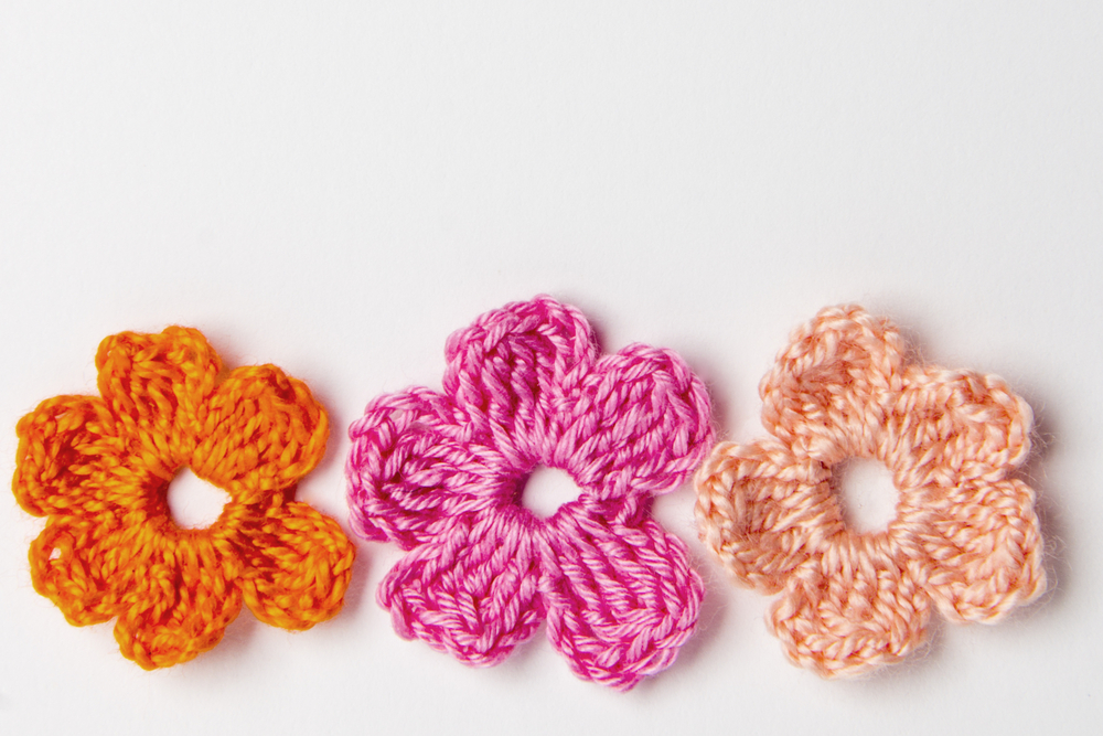 Flores de ganchillo.