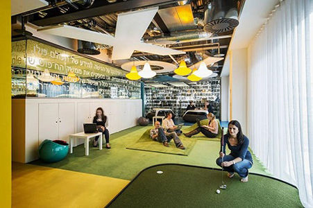Oficinas de Google con juegos.