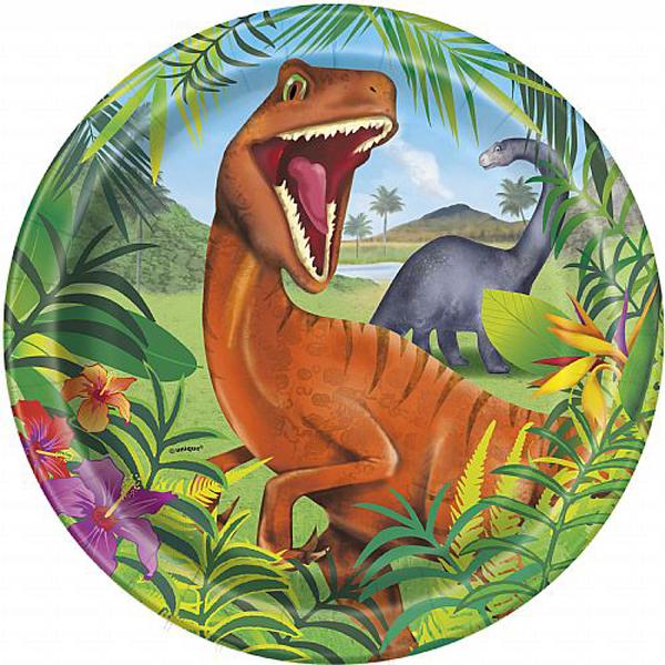 Platos de dinosaurios.