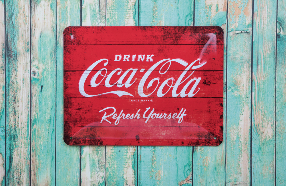 Cartel de Coca-Cola.