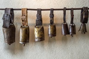 Decoración con aperos de labranza