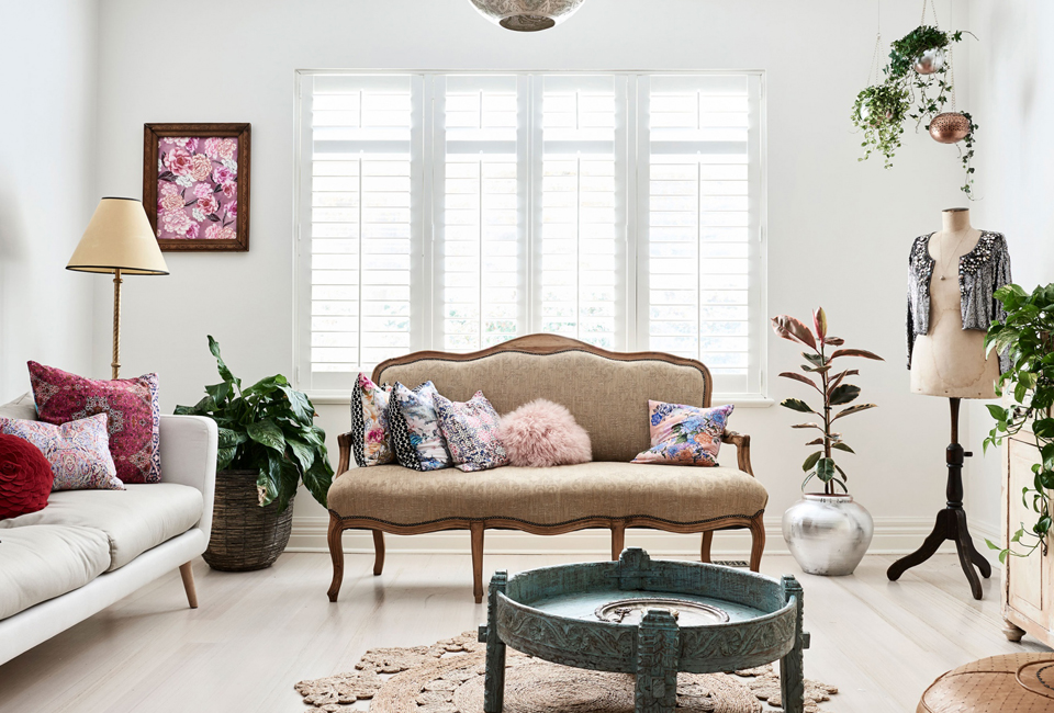 Decoración ecléctica.