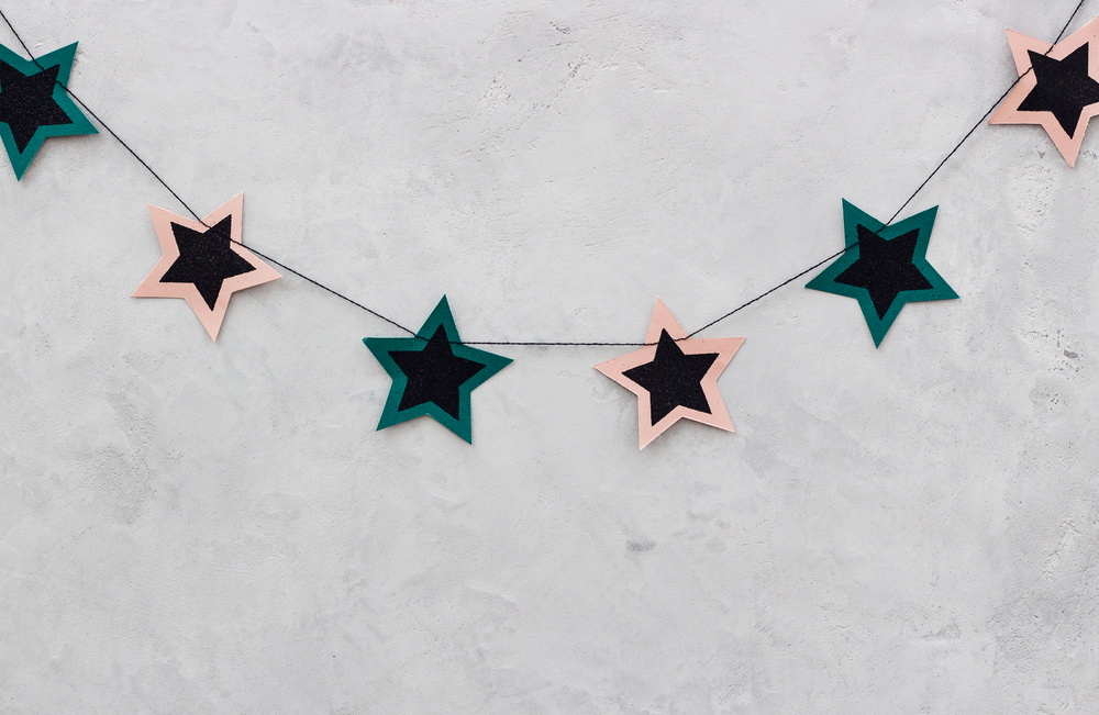 Guirnalda de estrellas.