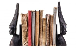 Sujetalibros hechos con material reciclado